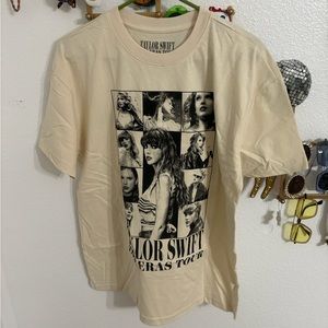 Taylor swift eras tour shirt tan neutral medium authentic official